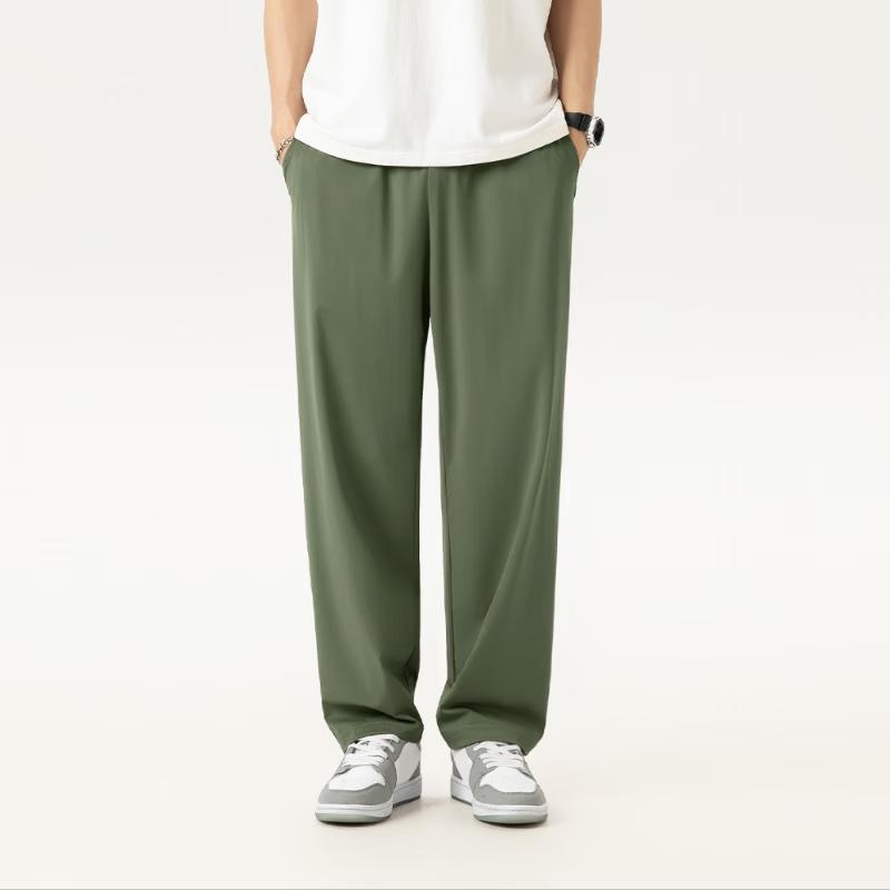 MINISO Men's Ice Silk Straight-Leg Cropped Pants
