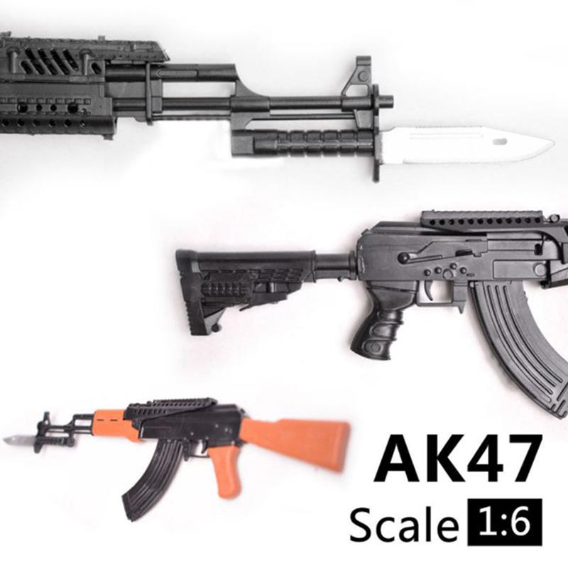 1/6 Scale US Army Military Weapon M82A1 Sniper Rifle M134 M14 M16 Police Soldier SWAT Action Figure Assemble Model Guns Toys