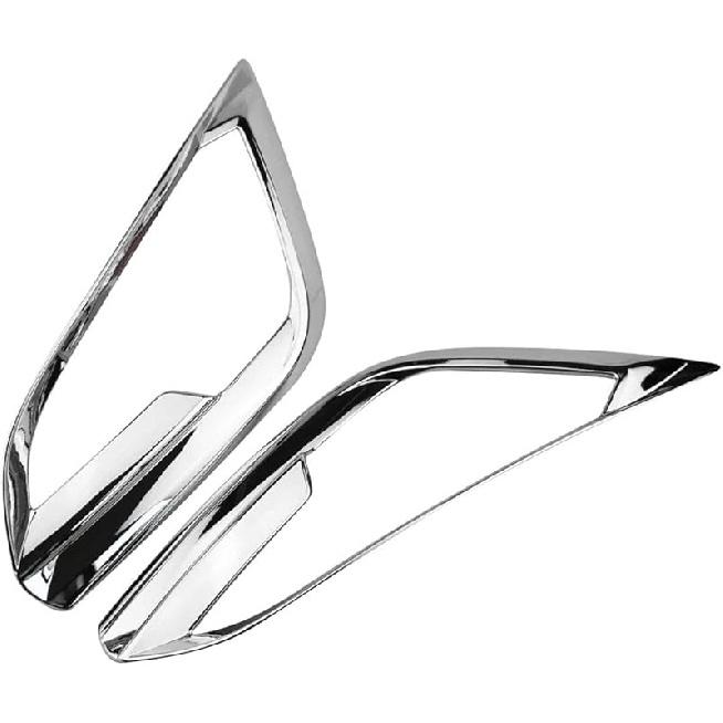 Fit for Ford Ecosport 2018-2021,Car Fog Light Cover Trim,Car Bumper ABS Silver Front Fog Light Cover Frame Trim