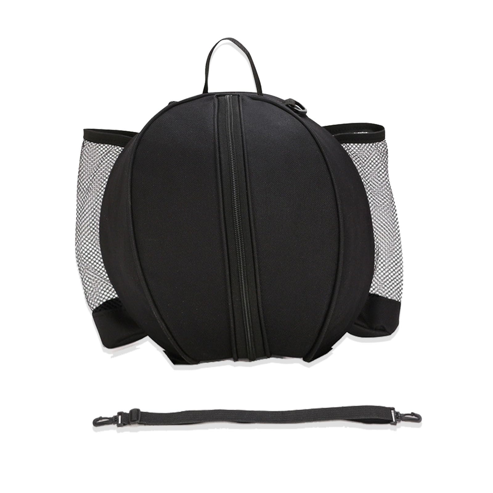 

Mirhua Basketball Bag with Storage Pocket for Size 7 Adjustable Shoulder Strap for Lightweight Basketball, Storage, Travel, Walking, Running, (Black) чорний