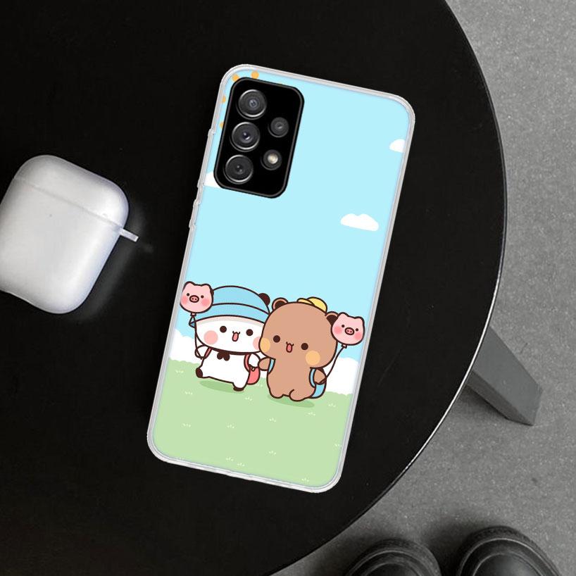 Bubu Dudu Cartoon Cute Phone Case Cover for Samsung Galaxy A12 A22 A32 A52 A72 A02S A51 A50S A31 A20S A10S Note 20 Ultra 10 Plus