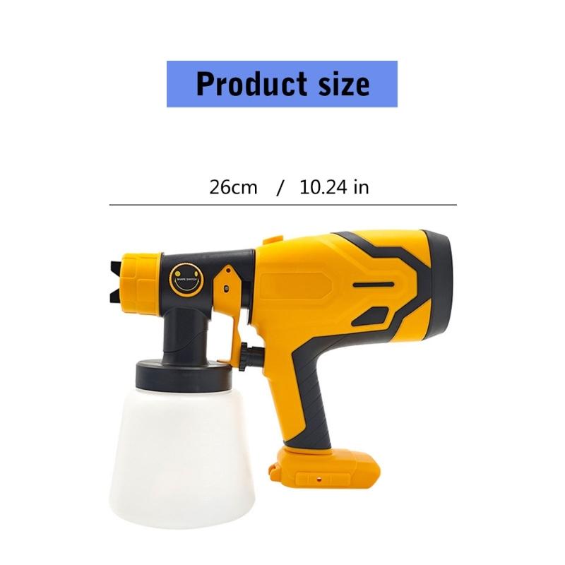 Paint Sprayer HVLP Sprays Guns with Nozzles and 3 Patterns for Furniture Cabinets Fence Wall Door Garden Chairs