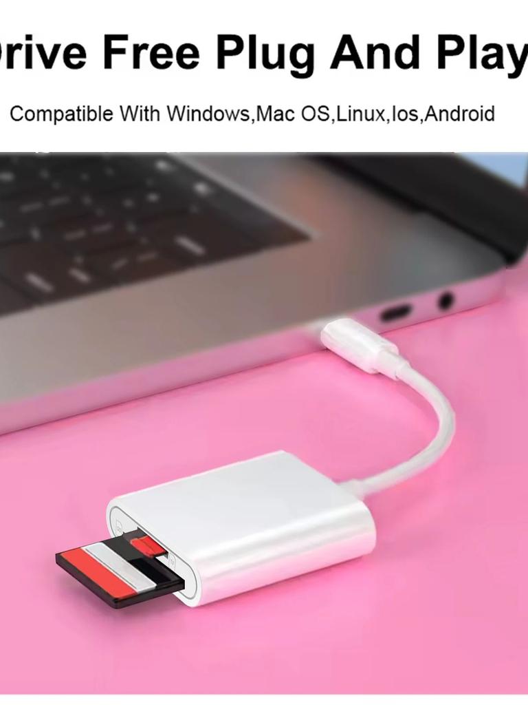 All-in-one SD TF Card Reader Memory Adapter For Ipad Pro, Macbook, And Other Tablets.