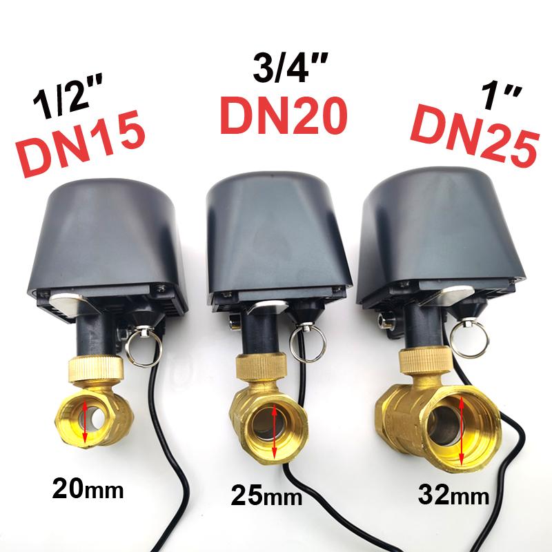 Tuya Zigbee WIFI Smart Water Valve DN15 DN20 DN25 Home Automation Control Faucet Timer Support Alexa Google Assistant SmartLife