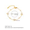 SA Jewelry Trendy Waterproof Stainless Steel 18K Gold PVD Wheat Leaf Shell Pearl Heart CZ Bangle Women's Dainty Bracelet