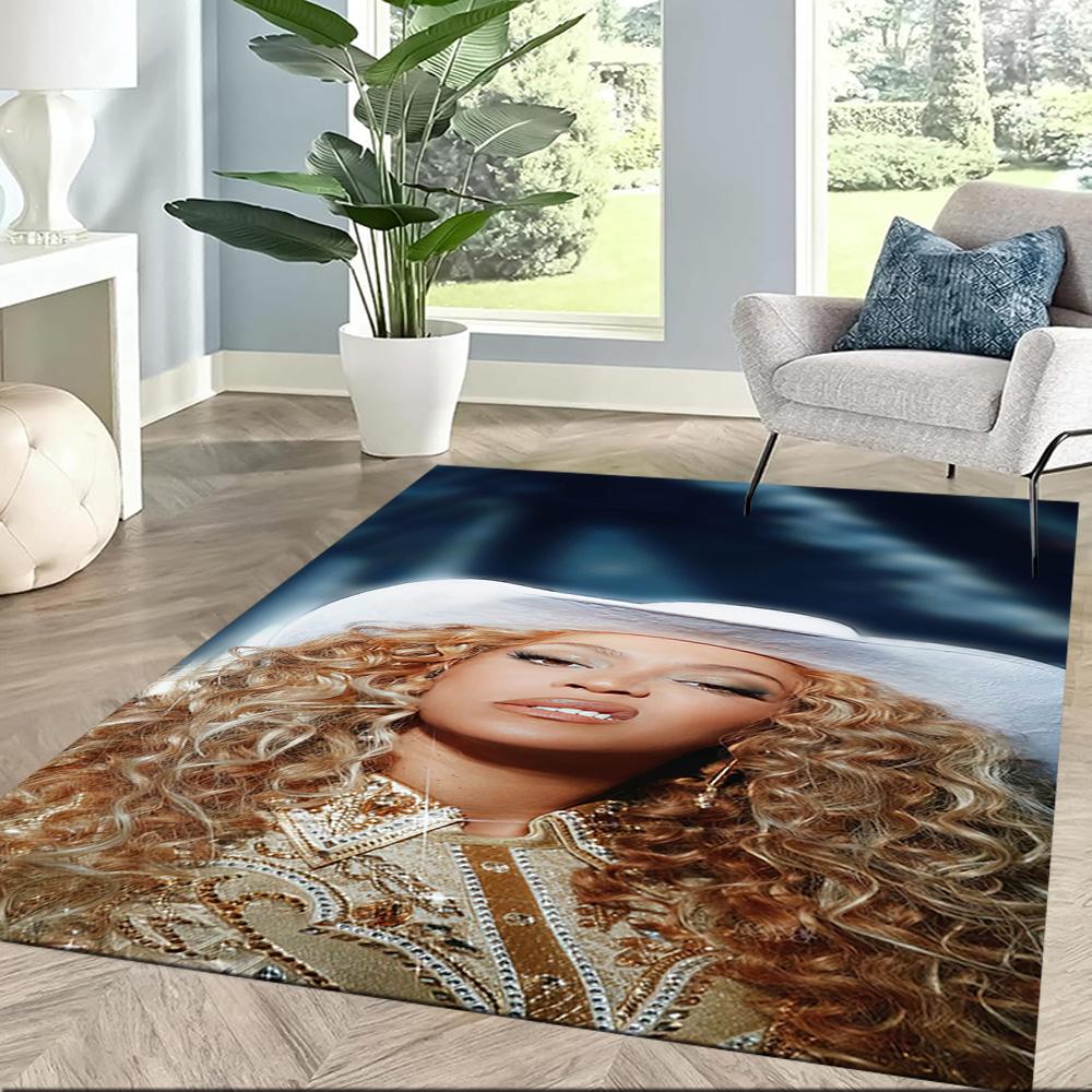 Beyoncé's Glamorous Performance Square rugs are a great choice for living rooms, bedrooms, home décor, and as gifts.