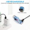 Multi-mode Mini LED Flashlight TYPE-C Fast Charge Waterproof Fluorescent Belt Clip Warning Camping Magnetic Flashlight