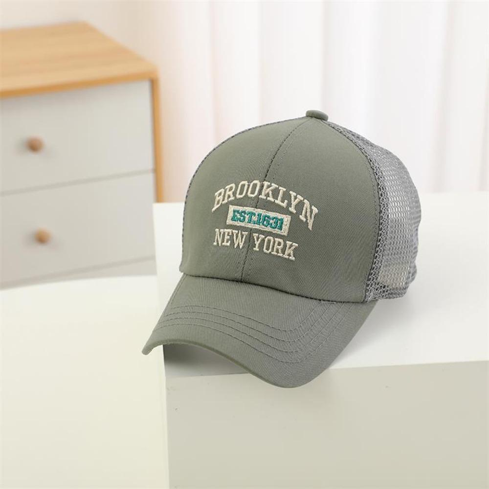 Mesh Baseball Cap Letter Embroidery Kids Hat New Sun Hat Outdoor
