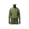 Jordan Men's Air Jordan Brooklyn Fleece Crew-Neck Sweatshirt Sky J Light Olive FJ7777-340