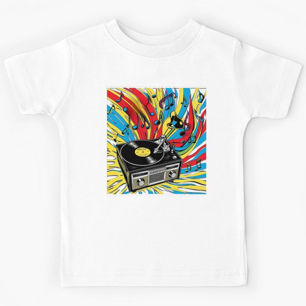 Retro Rhythm – 80s Turntable Kids T-Shirt 160