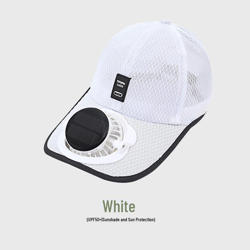 Unisex Solar Sun Hat with Cooling Fan - Outdoor Sun Protection for All Ages