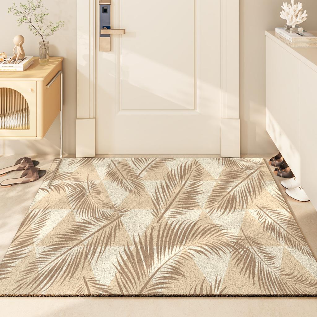 Small Fresh Household Entrance Door Scraping Mud Dirt Mat Silk Ring Entrance Door Household Dirt Resistant Wear-resistant Carpet
