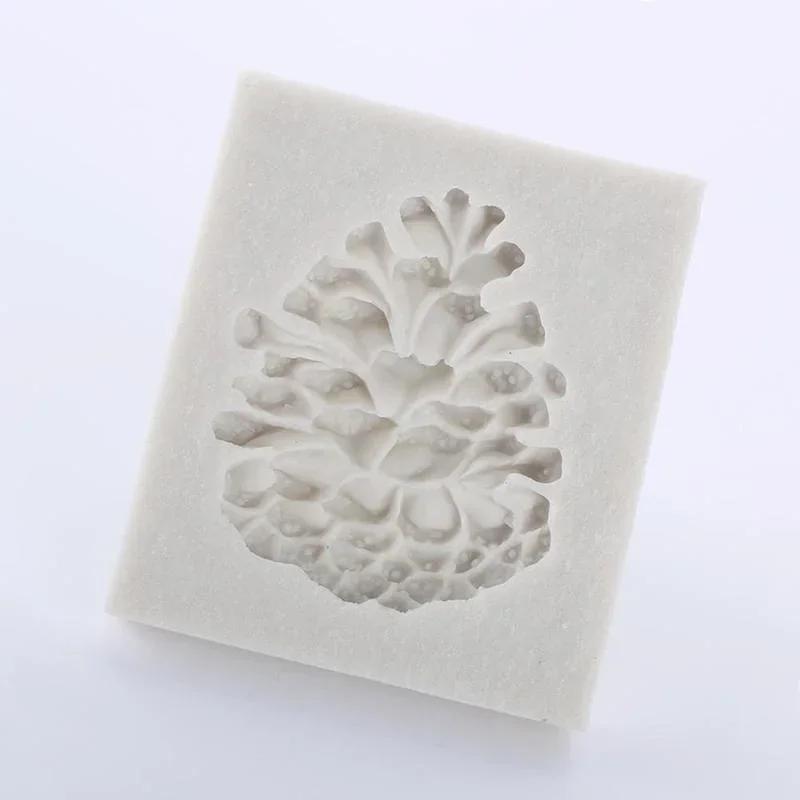 Christmas Creative Shape Silicone Molds Fondant Cake Pineapple Pine Tower Decor Lines Baked Chocolate Molds Accessories Tools