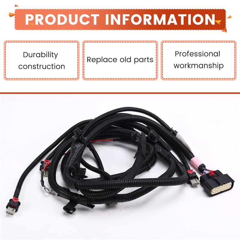 T39c-For Tesla Model Y 2020-2024 Front Bumper Wiring Harness Without Fog Lights 1489045-01-D