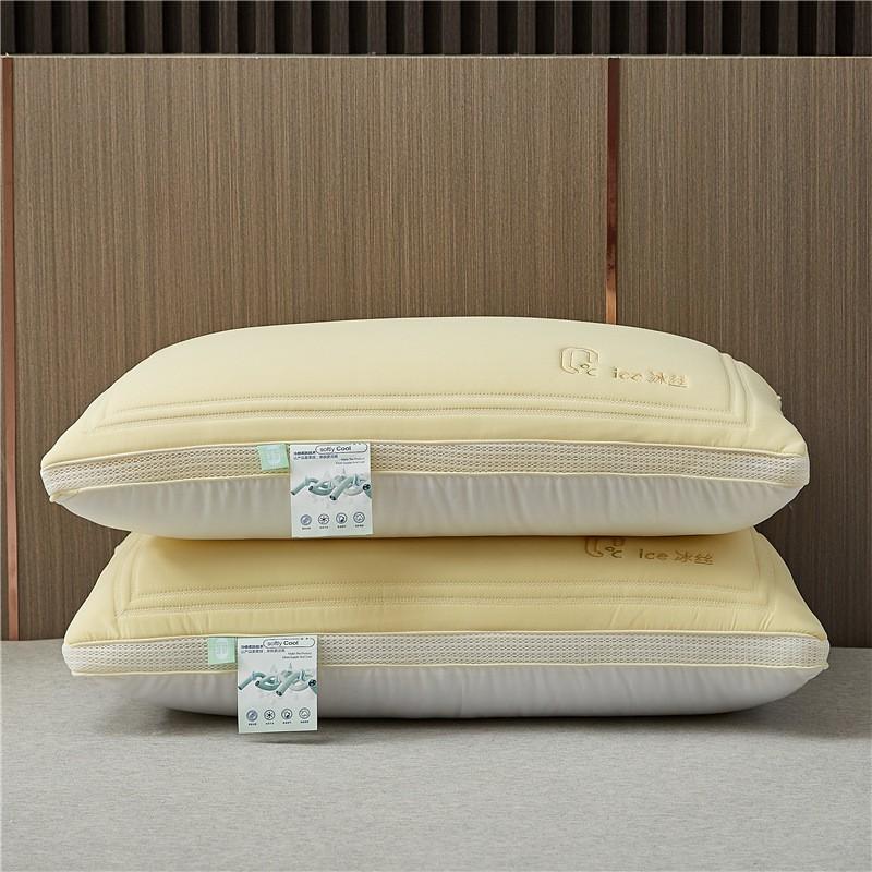 Cooling Ice Silk Memory Foam Pillow Adults Single Bed Neck Support Lightweight Ergonomic Bedroom