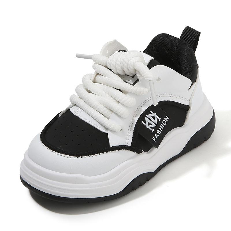 Children’s White Sneakers, Spring/Autumn New Arrival, Boys’ Lightweight Sports Shoes, Girls’ Casual Skate Shoes, Soft-Soled Baby Flats