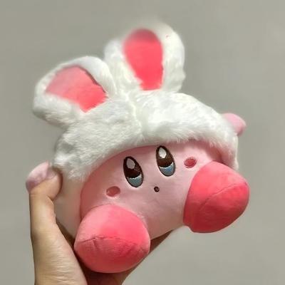 Rabbit Ear Kirby Plush Toys Hug Pillow Grabbing Machine Doll Room Decoration Children Girl Holiday Gift S Cuddly Stuffed Fluffy Huggable Kawaii