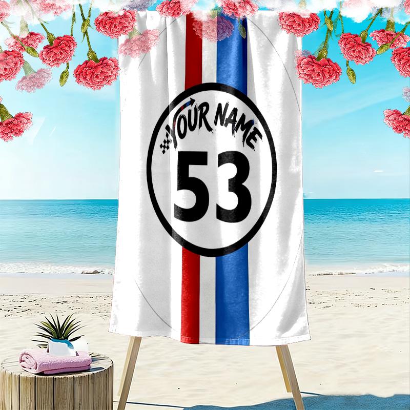 Martini Personalisierter Name Aufdruck Strandtuch Groß Weich Schnelltrocknend Handtuch Für Strand Camping Schwimmen