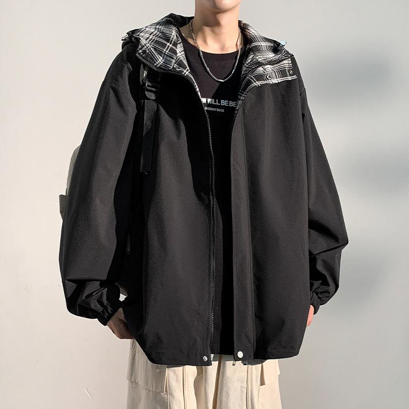 New Jacket Men's Fashion Trendy Men's Casual Coat Baseball Collar Jacket Closed Sleeve Chinese Trendy Jacket Men's Youth