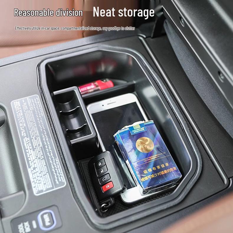 08-21 Land Cruiser Center Console Armrest Storage Organizer