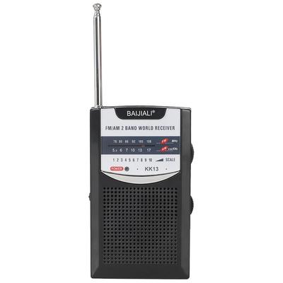 Radio Portable AM FM Réglage Facile Radio de Poche Longue Durée Radio à Haut-parleur Rétro 2 Bandes Pour Personnes Âgées Maison Course à Pied