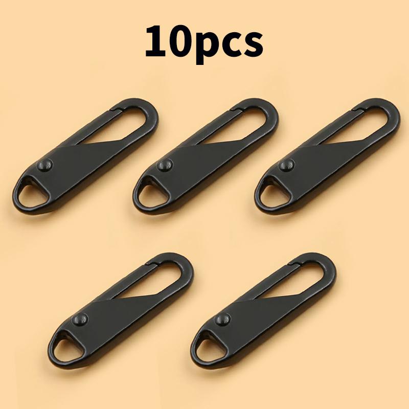 

10 шт. универсальный комплект для мгновенного ремонта бегунков молний для замены сломанных пряжек для дорожной сумки, чемодана, палатки, рюкзака, молний
