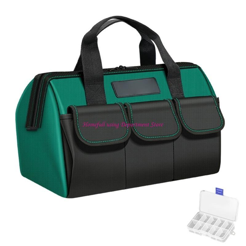  16/18inch Oxford Cloth Tool Bag Maintenance Storage Bag for Easy Organization Transport Tools Workshops Homes Electrician