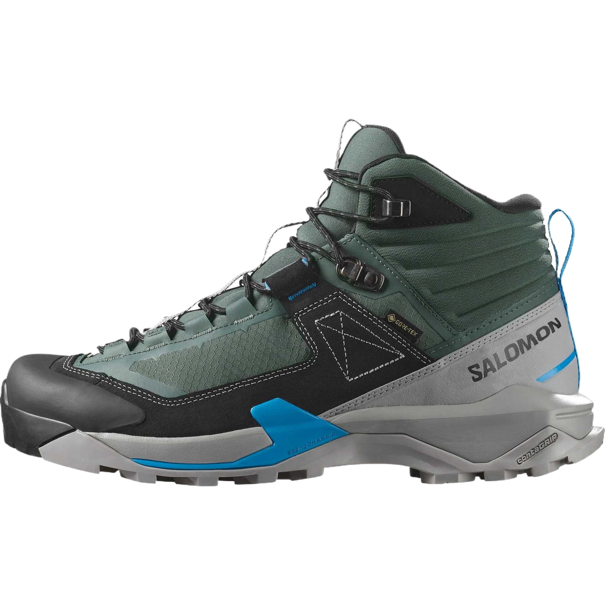 

SALOMON X Ultra Alpine Искусственная кожа Удобные Универсальные Модные Простые Высокие Походные ботинки Мужские Походные ботинки Зеленые 478151 40