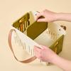 Foldable Bath Basket Portable Shower Organizer With Drainage Holes For Travel Camping Home Collapsible Storage Box