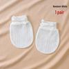 Pure Cotton Baby Anti-Scratch Mittens for Newborns 0-3 Months, All-Season, Thin Style for Spring & Autumn