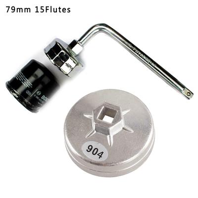 Oil Filter Housing Tool Remover Cap Wrench 15 Flutes 79mm for Hyundai Ford Honda