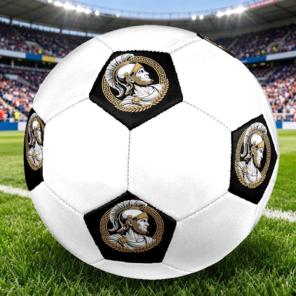 1PC Roman Warrior Emblem Soccer Ball Size 5 Football Machine Sewn Indoor/Outdoor Universal Football S86