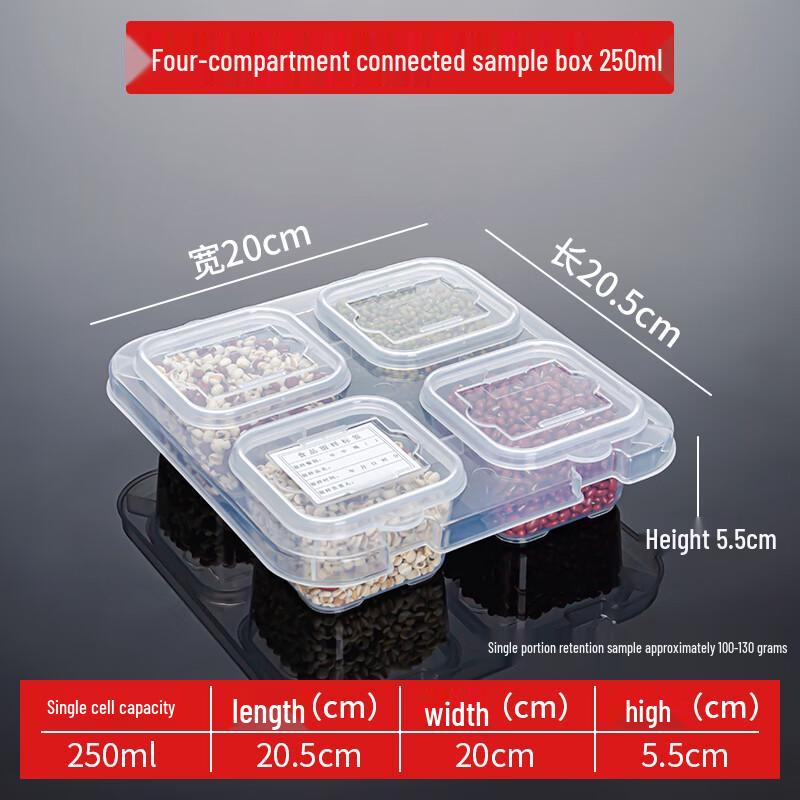 Homeglen Multi-Compartment PP Food Sample Box