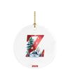 26 Letters Santa Christmas Pendant Acrylic Car Pendant Christmas Tree Decoration