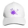 seamless fabric pattern graphic Purple flower and leafs Baseball Cap Beach Vintage Golf Hat Womens Beach Outlet  Unisexs