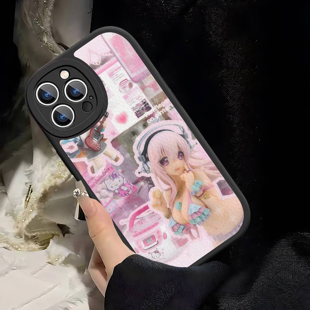 S-sUPER SONICO Phone Case Hard Leather For IPhone 16 15 14 13 Mini 11 12 Pro Max Plus Fundas
