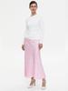 2025 Spring/Summer Floral Satin High-Waisted Midi Skirt
