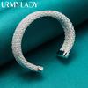 URMYLADY 925 Sterlingové stříbro Otevřené náramky pro ženy Svatba Párty Módní Šarm Šperky