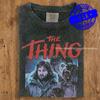 The Thing 1982 Koszulka John Carpenter Horror Film Koszulka | Kurt Russell Styl Vintage | Koszulka z Graficznym Nadrukiem Comfort Colors Heavyweight