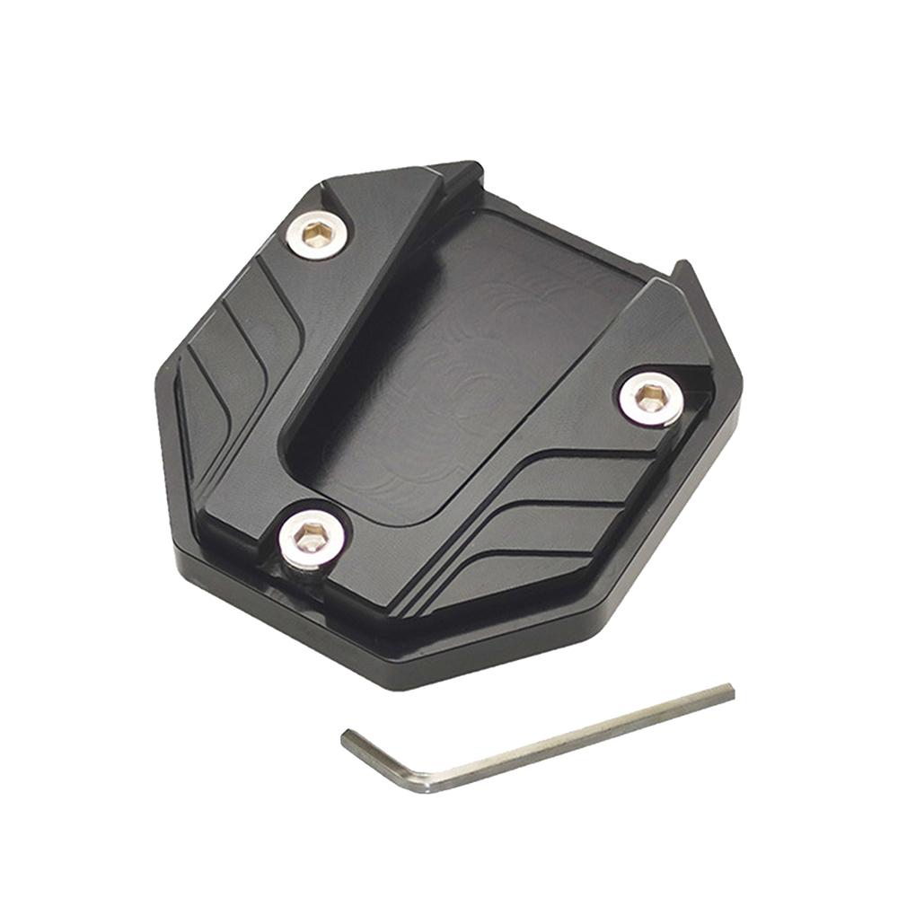 Motorcycle Bike Kickstand Extender Foot Side Stand Extension Foot Pad Support Enlarger Scooter Moped Foot Pad Aluminum Alloy