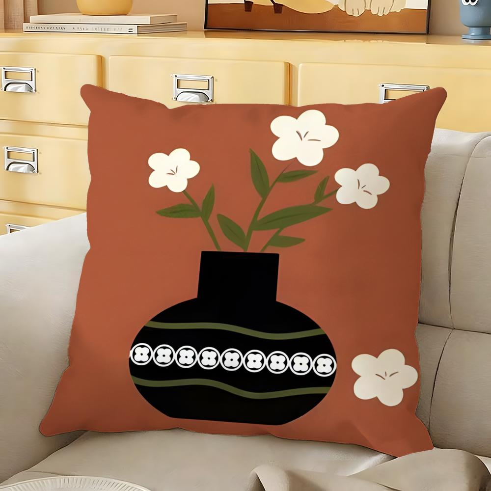 Classic Vintage Pattern Cushion Cover Soft Durable Reversible Pillow Cover Home Car MultiScene Daily Comfort Pillowcase