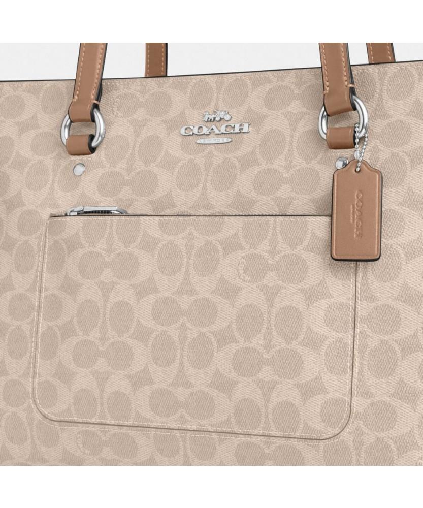 Coach Station Tote Bag In Signature Canvas Ccd69 Svpwh
