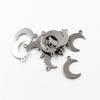 30pc/lot No Fade Charms 316 Stainless Steel Moon and Star Charms for Necklace Pendant Charms Diy Jewelry Making