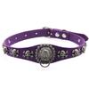 Skull & Lion Pendant Choker, Unisex Punk Leather Hanging Ring Clavicle Necklace