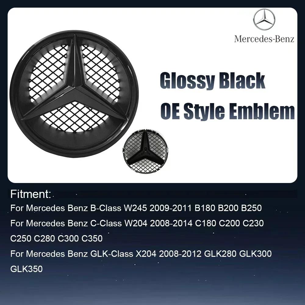 

2025 Hot For Mercedes Benz For Mercedes Benz OE LED Emblem Light Car Silver And Black Front Grille Illuminated Logo Star Badge B