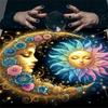 Sun Moon Pattern Astrology Tablecloth Tarots Divinations Tablecloth Altars Cloth Divinations Board Game Accessory