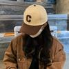 Schirmmütze Damen C-Buchstabe Paar Trend Großer Kopf Modehut Herren Frühling Internet-Berühmtheit Sport Sonnenschutz Baseballkappe