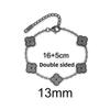13MM Titanium Steel Four-leaf Clover Bracelet Small Fresh Fashion Petals 18K Does Not Lose Color Ladies Bracelet