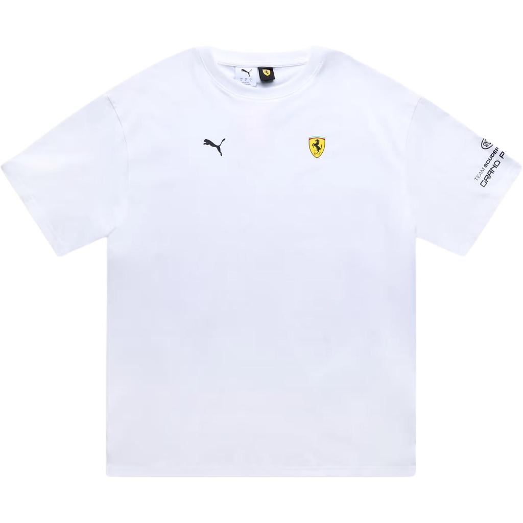 Puma Scuderia Ferrari Singapore Tee Logo Print Crew Neck Short Sleeve T-Shirt Men Tops 637867-02