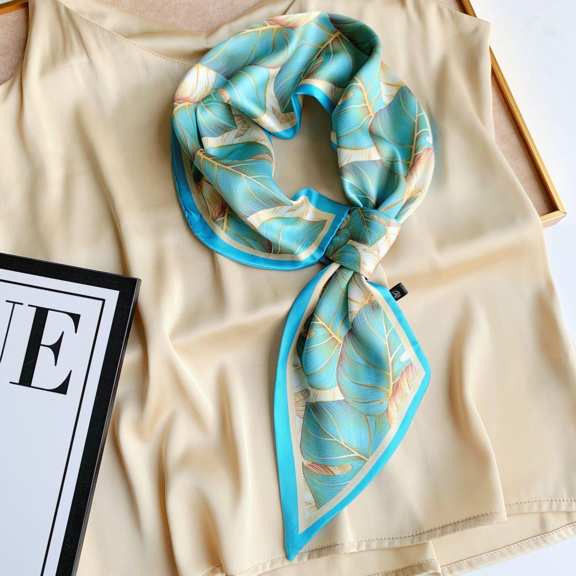 

Длинный маленький шелковый шарф, высококачественная сумка для шарфа, универсальная подходящая к рубашке, шарф